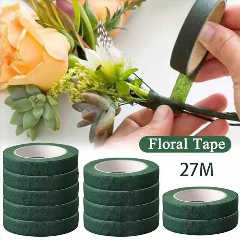 Florist Flower Supply - เทปพันก้านดอกไม้ลายดอกไม้ ขนาด 12 มม. ยาว 30