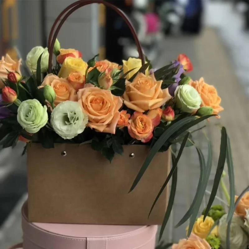 1 ชิ้นกล่องกระดาษลายดอกไม้ถังพ - Florist Supply Buckets บทวิจารณ์และราคา