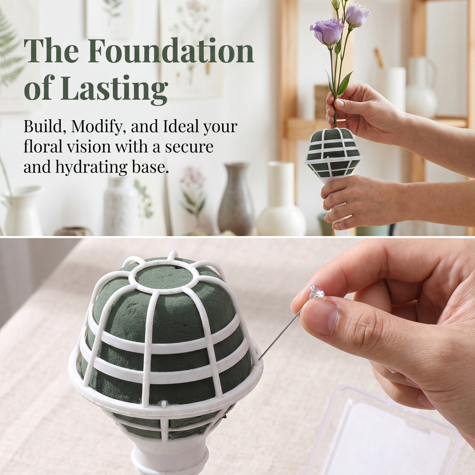 ชุดอุปกรณ์จัดดอกไม้สำหรับงานแต - Bouquet Holder Foam บทวิจารณ์และราคา