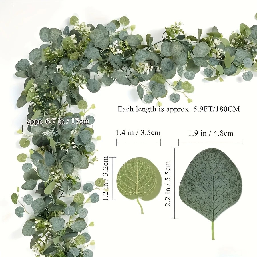 พวงใบยูคาลิปตัสประดิษฐ์ 1 ชิ้น - Eucalyptus Preserved บทวิจารณ์และราคา