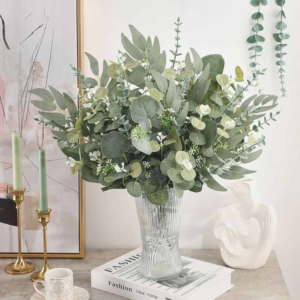 20 ชิ้นใบยูคาลิปตัสก้านพืชประด - Eucalyptus Preserved บทวิจารณ์และราคา