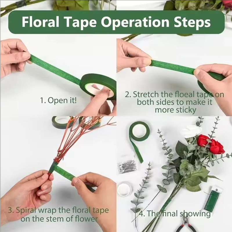 เทปพันก้านดอกไม้ลายดอกไม้ ขนาด - Florist Flower Supply บทวิจารณ์และราคา