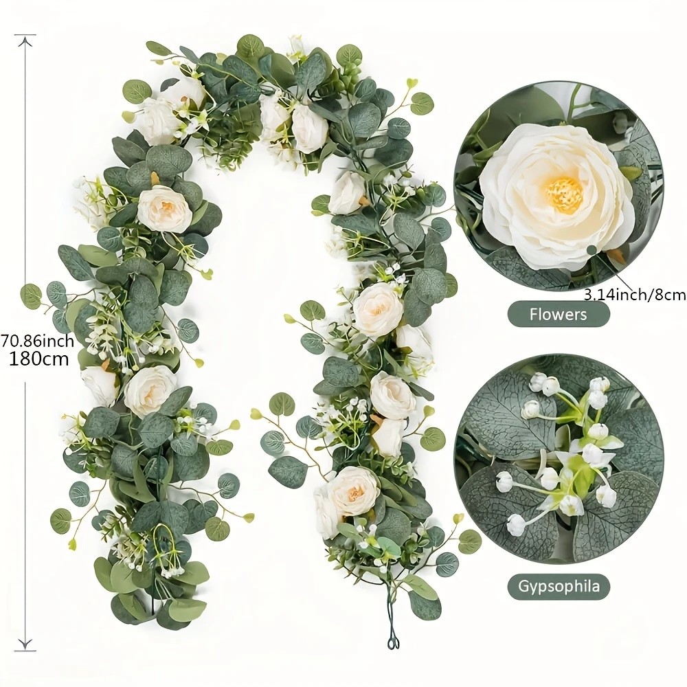 พวงมาลัยยูคาลิปตัสและดอกกุหลาบ - Eucalyptus Preserved บทวิจารณ์และราคา