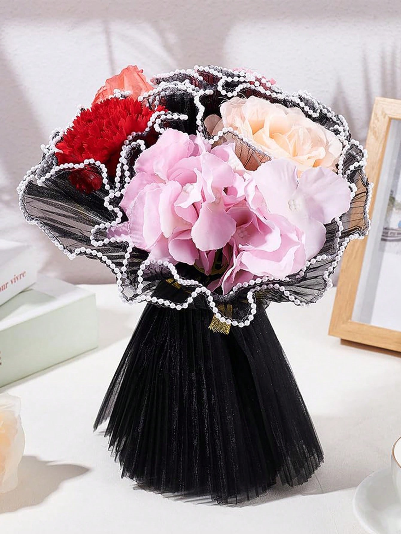 กระดาษตาข่ายห่อดอกไม้ขอบมุกเที - Anda Florist Supply บทวิจารณ์และราคา