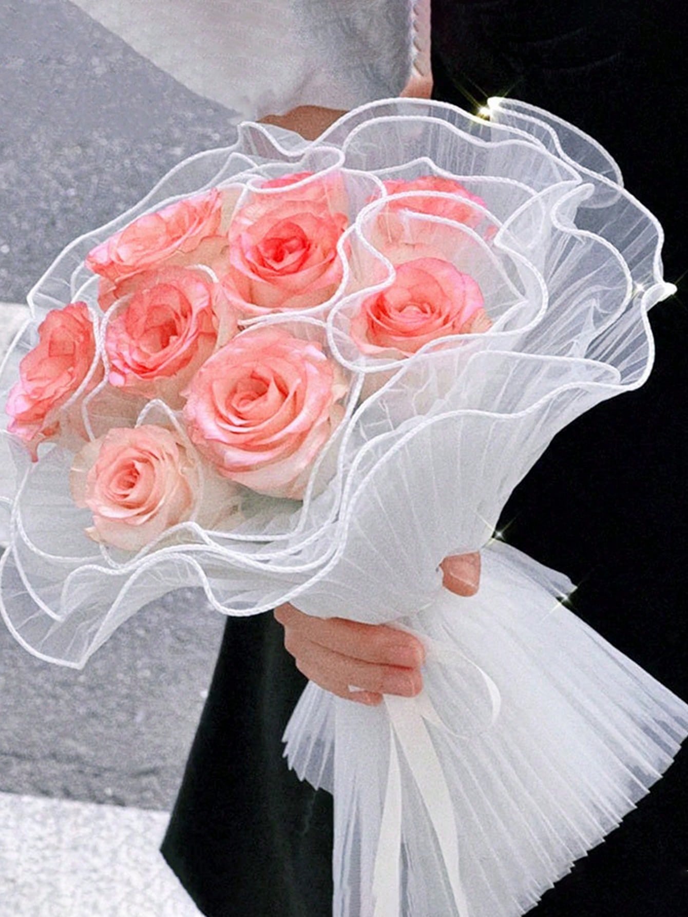 กระดาษตาข่ายห่อดอกไม้ขอบมุกเที - Anda Florist Supply บทวิจารณ์และราคา