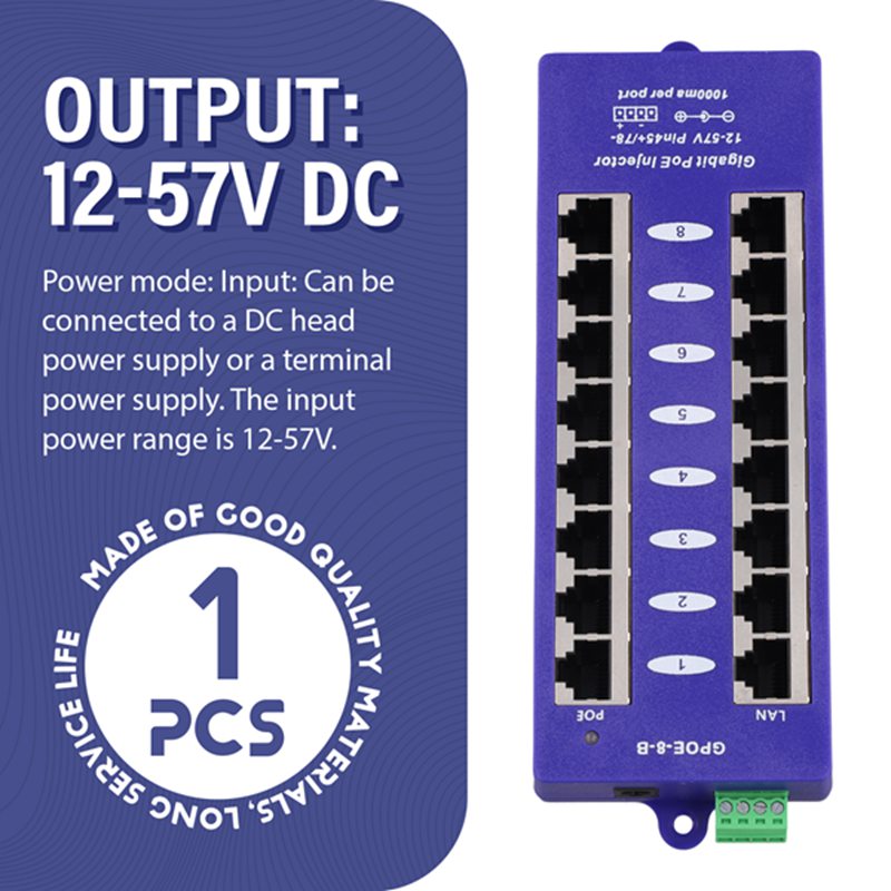 อินเจคเตอร์ PoE แบบ Mid-Span ร - B&J Florist Supply Nyc บทวิจารณ์และราคา