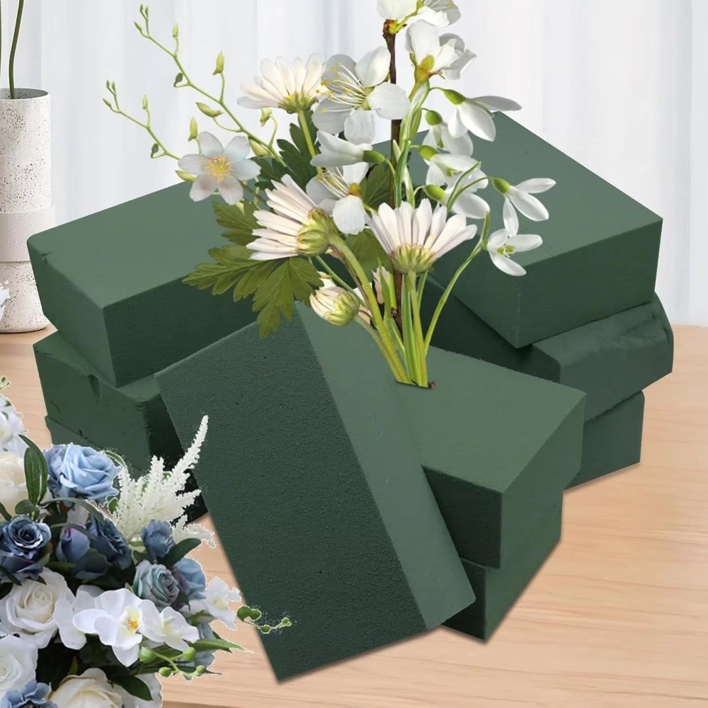 โฟมจัดดอกไม้สีเขียว รูปทรงสี่เ - Bouquet Holder Foam บทวิจารณ์และราคา