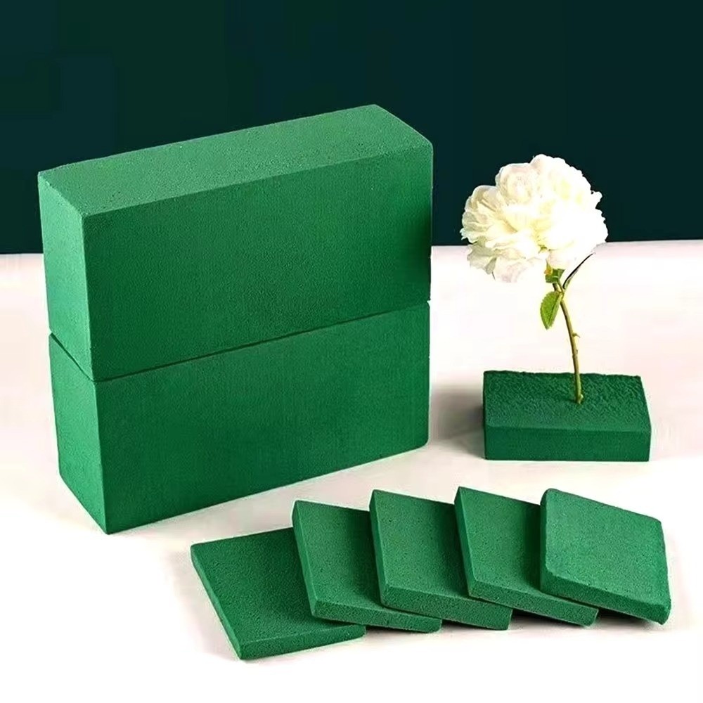 โฟมจัดดอกไม้สีเขียว รูปทรงสี่เ - Bouquet Holder Foam บทวิจารณ์และราคา