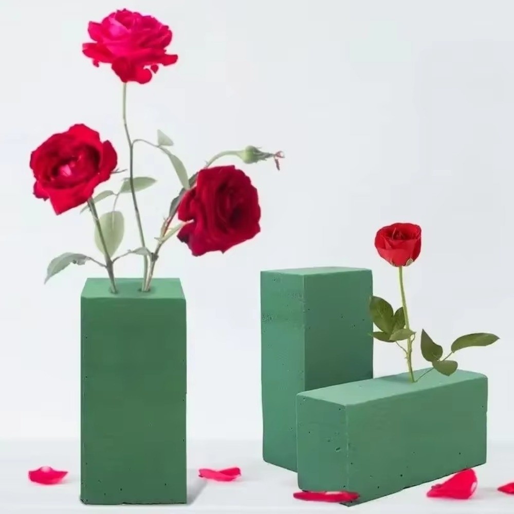 โฟมจัดดอกไม้สีเขียว รูปทรงสี่เ - Bouquet Holder Foam บทวิจารณ์และราคา